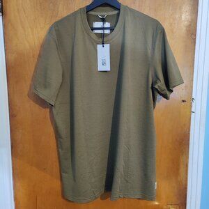 Reigning champ Solotex Mesh T-Shirt Moss Large Brand new